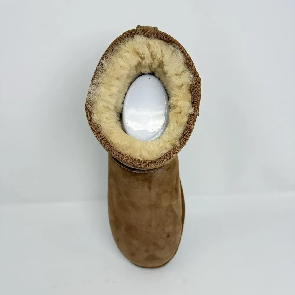 Kirkland Signature Women’s Size 7 Tan Sheepskin Shearling Ankle Boots